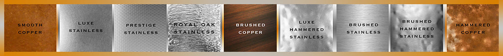 Havens luxury metal finishes copper and stainless