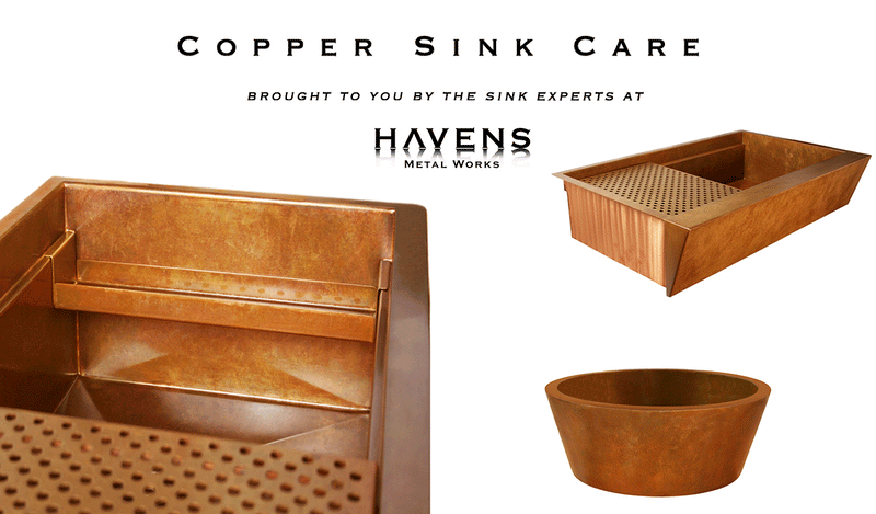 caring for copper kitchen sink