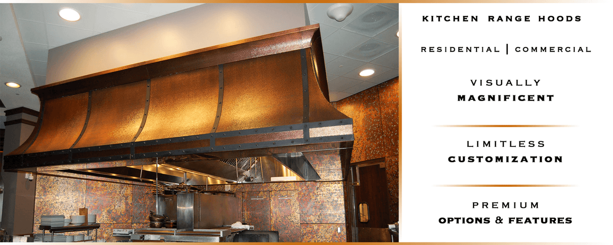 copper kitchen range hoods