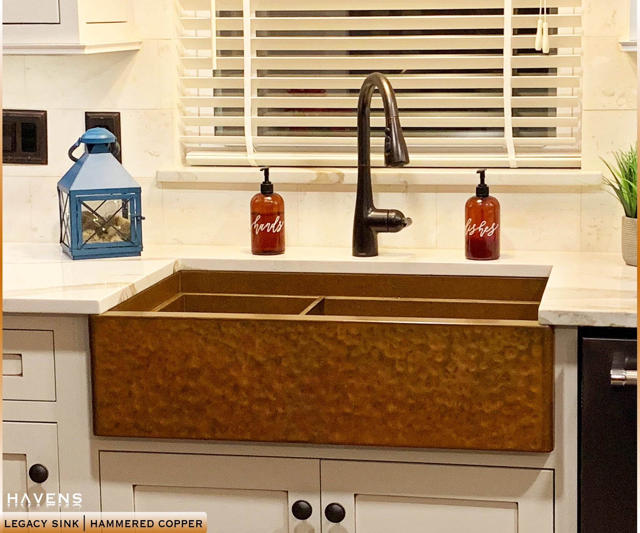 Legacy Hammered Copper Farmhouse Sink Undermount Havens