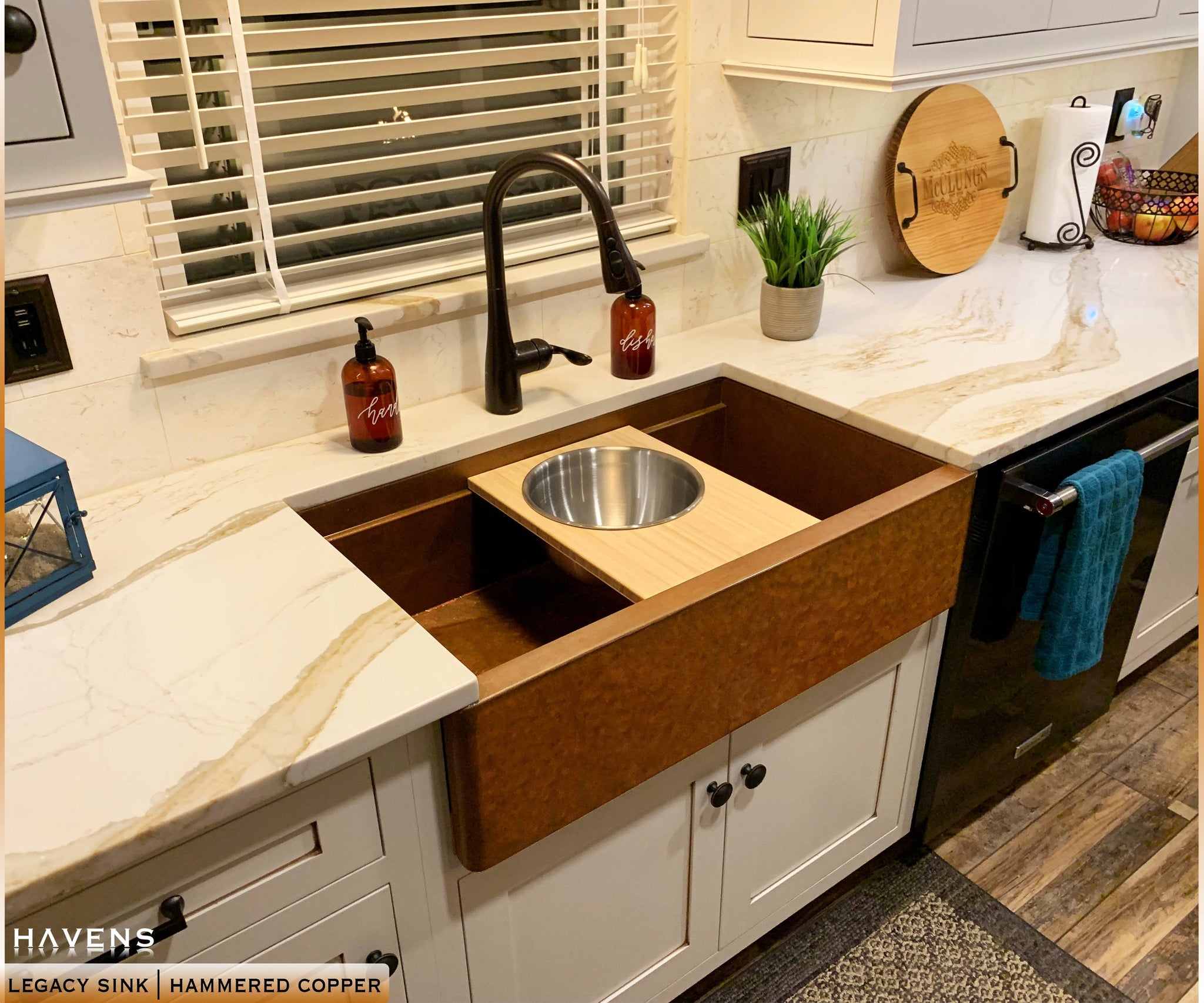 Legacy Hammered Copper Farmhouse Sink | Undermount ...