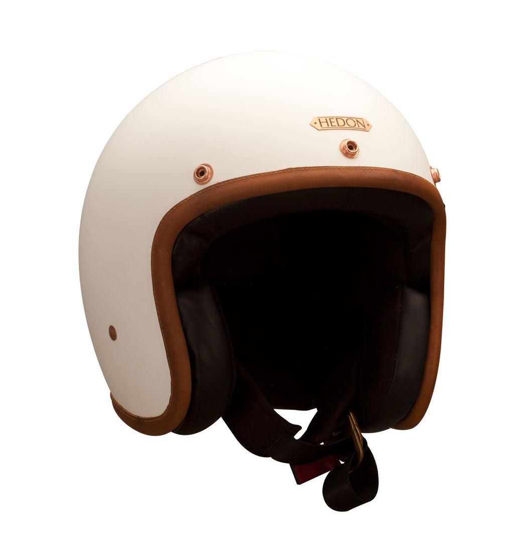 Hedon Hedonist Staple White Open Face Motorcycle Helmet – Foundry