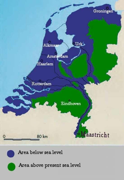 nederlandse zeeniveau