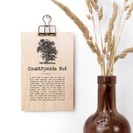Coulson Macleod Countryside Nut Wooden Hanging Sign