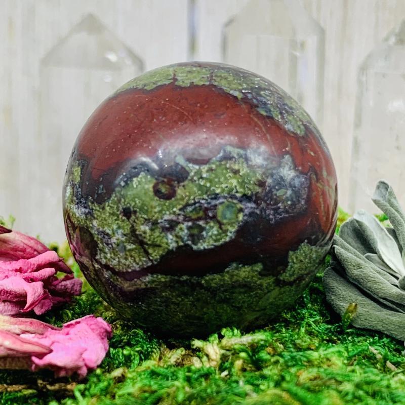 Dragon Blood Jasper Healing Crystal Ball 30mm 40mm Natural Handmade Stone Sphere For Reiki Meditation Chakra Energy Soul Charms