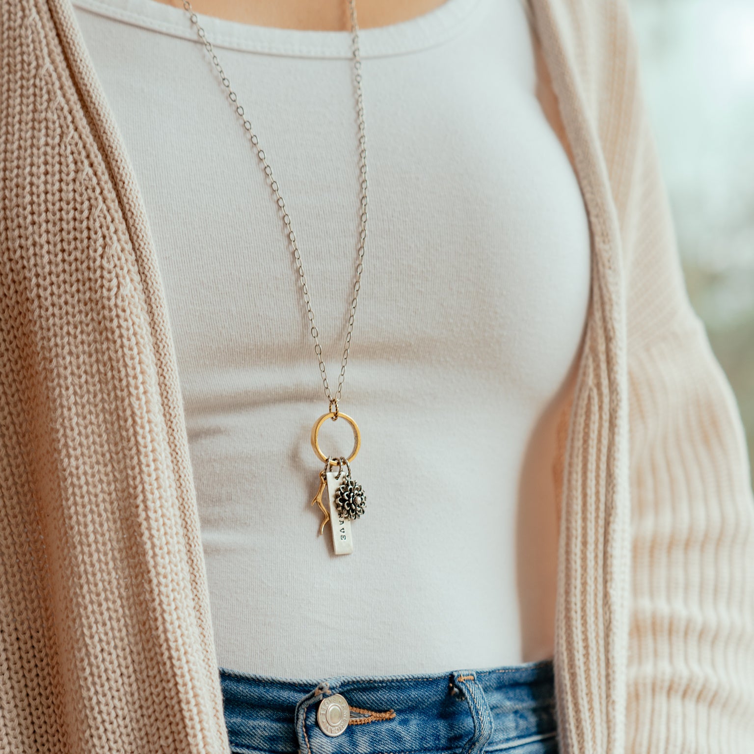 long neck chain for jeans