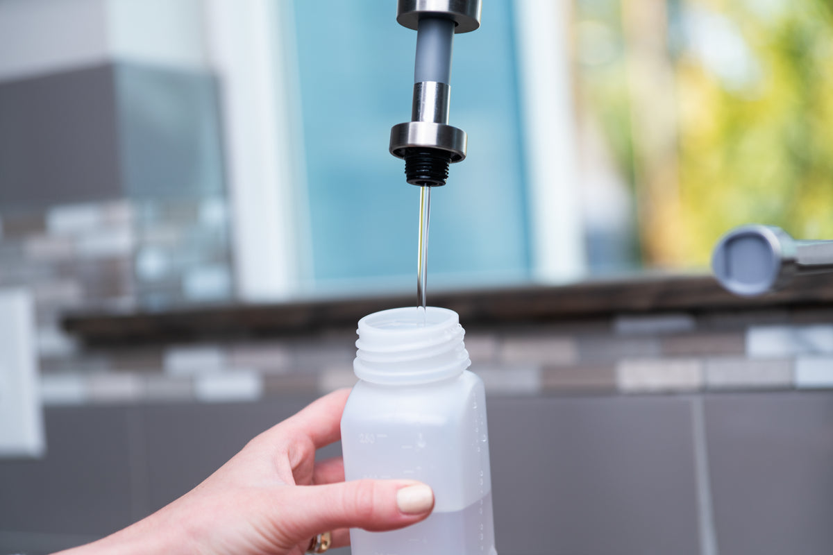 collect your sample from a kitchen faucet