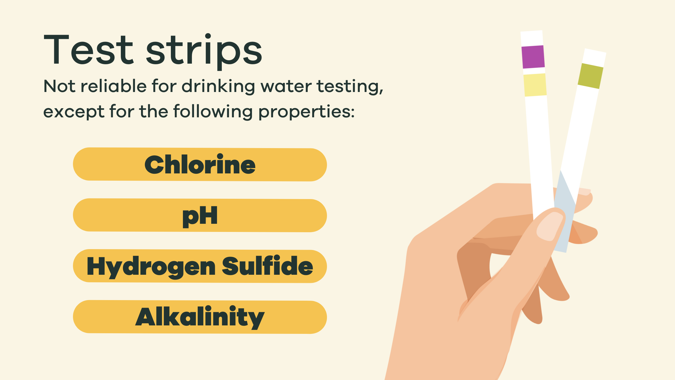 water test strips recommended uses