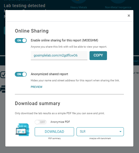 Enable Sharing of Tap Score Report