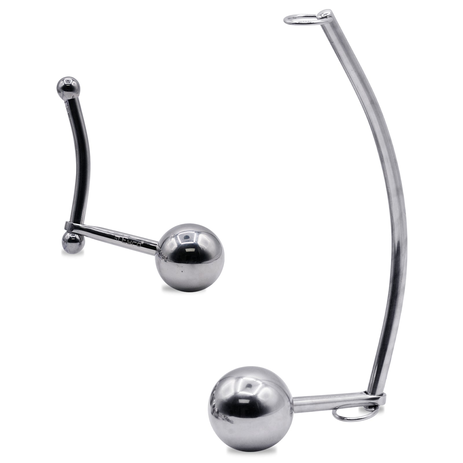 Leluv® Eyro Stainless Steel Anal Anchor And Ball With Optional Rope Ri