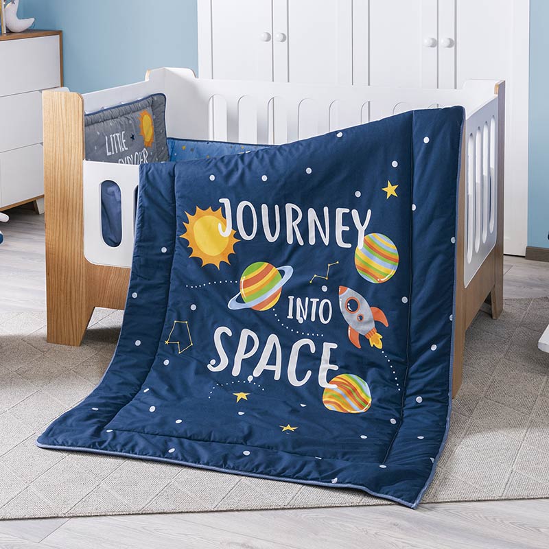 outer space nursery bedding