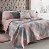 Pink and Gray Watercolor Milan Reversible Quilt