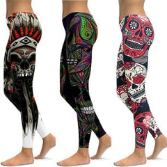 Get the Look of With the Right Pair of Skull Gothic Leggings