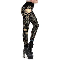 Get the Look of With the Right Pair of Skull Gothic Leggings