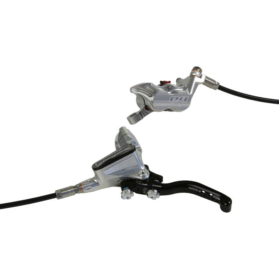 hope-tech-3-e4-disc-brake-and-lever-front-hydraulic-post-mount-silver