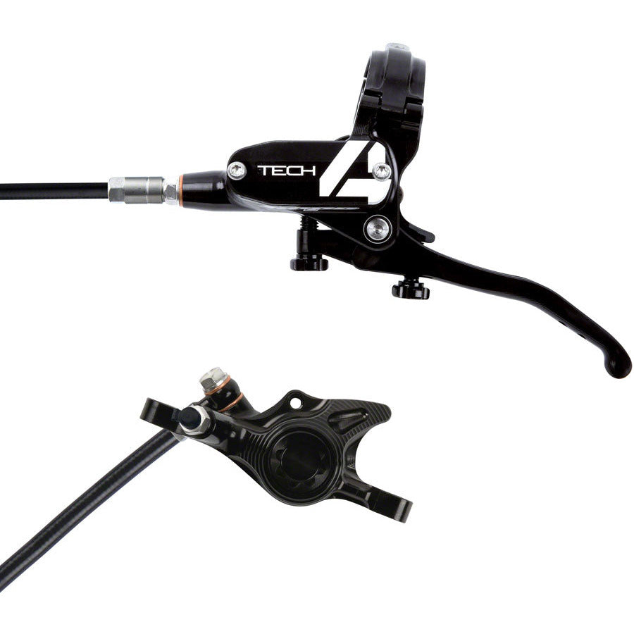 hope-tech-4-x2-disc-brake-and-lever-set-front-hydraulic-post-mount-black