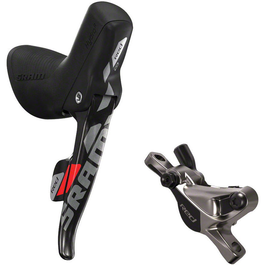 sram-red-22-right-rear-road-hydraulic-disc-brake-and-doubletap-lever-1800mm-hose-rotor-sold-separately