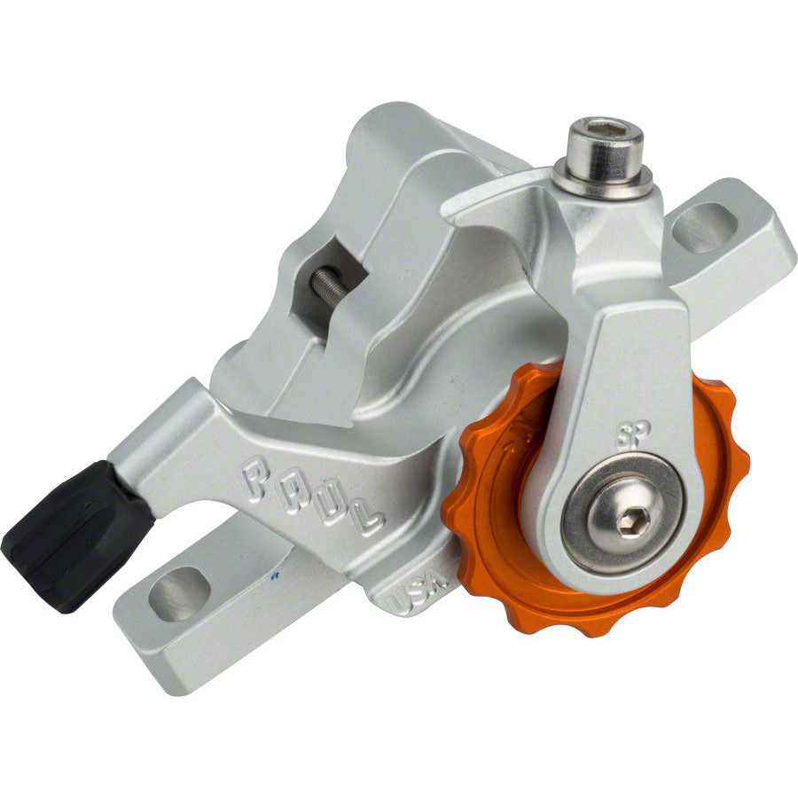paul-component-engineering-klamper-disc-caliper-short-pull-silver-with-orange-adjusters