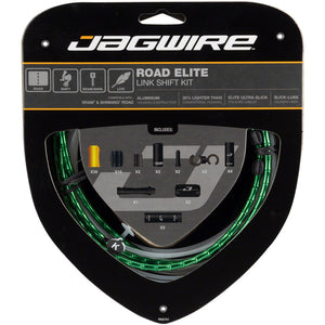 jagwire-road-elite-link-shift-cable-kit-sram-shimano-with-ultra-slick-uncoated-cables-limited-green