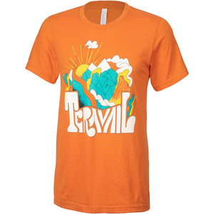 Tomato Teravail Daydreamer T-shirt - Burnt Orange/Yellow/Emerald/Cream, Large Casual Wear Teravail