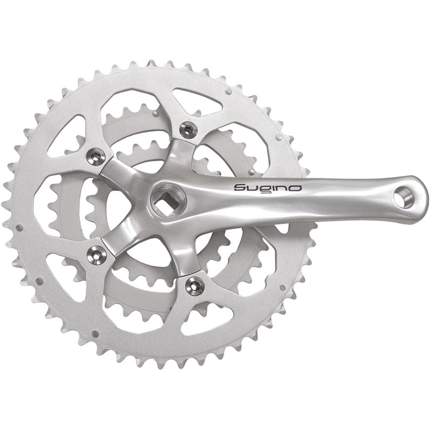 sugino-xd600-crankset-165mm-8-9-speed-46-36-26t-110-bcd-square-taper-jis-spindle-interface-silver