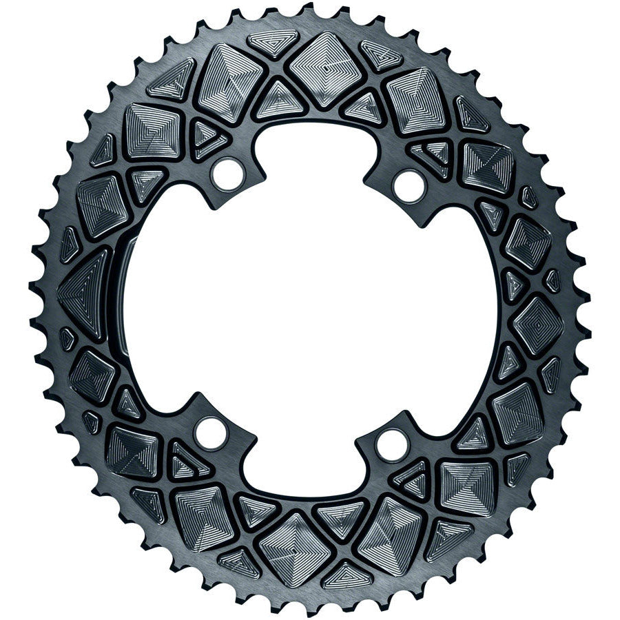 absoluteblack-premium-oval-110-bcd-road-outer-chainring-for-shimano-dura-ace-9000-52t-110-shimano-asymmetric-bcd-4-bolt-gray