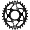 absoluteBLACK Oval Narrow-Wide Direct Mount Chainring - 30t, CINCH Direct Mount, 3mm Offset, Black - Aventuron