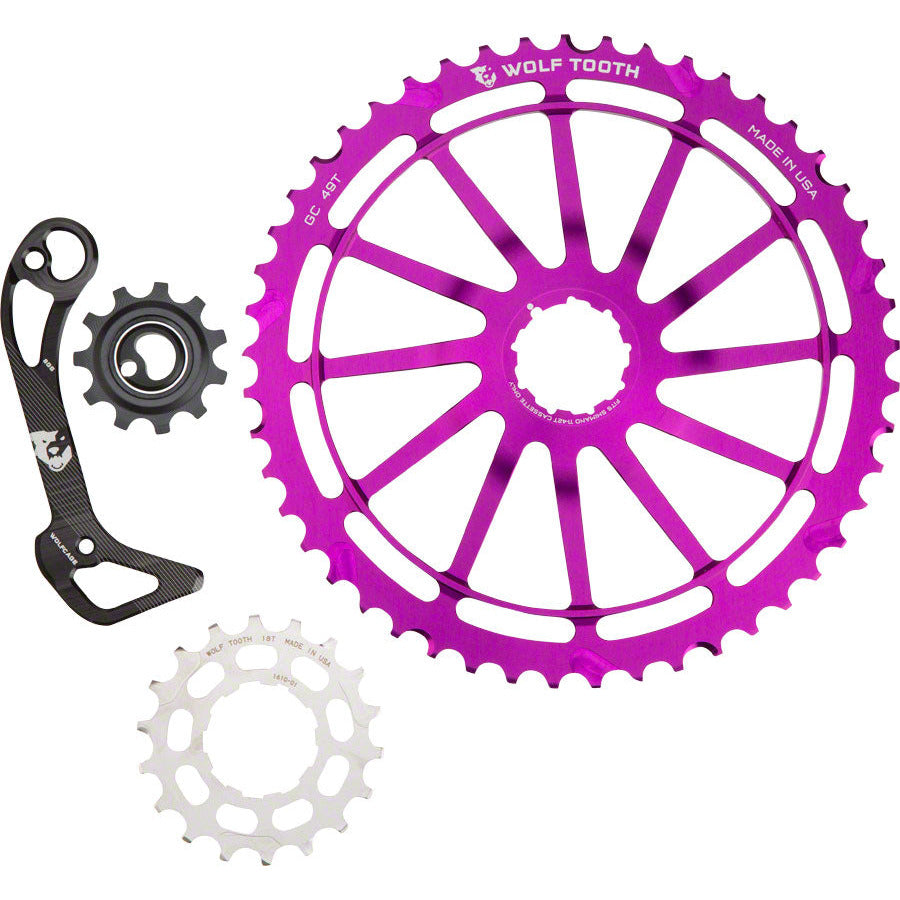 wolf-tooth-wolfcage-combo-pack-includes-49t-cog-18t-cog-gs-adaptor-cage-for-xt8000-purple