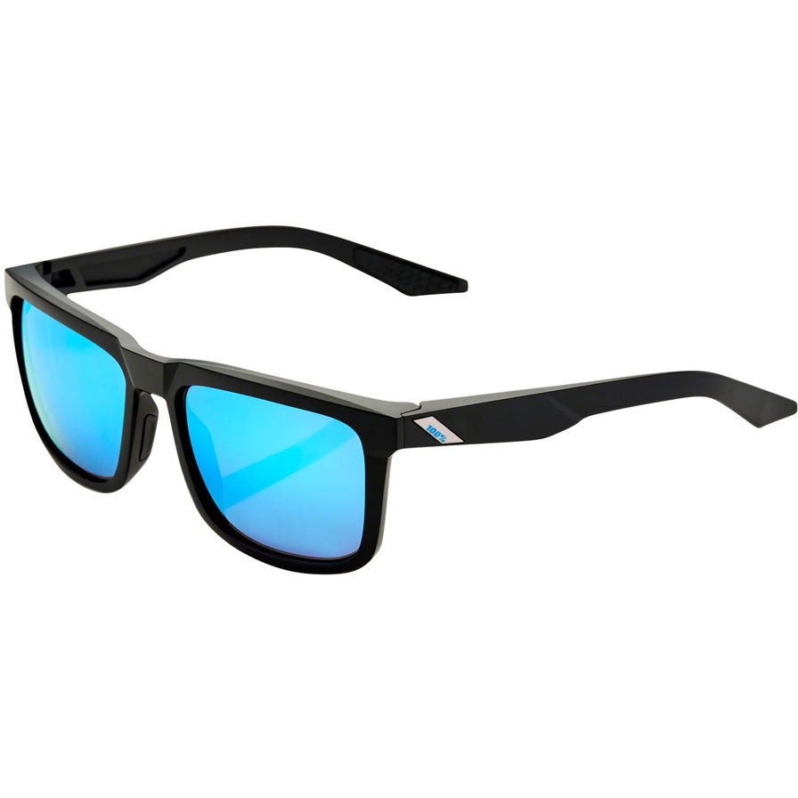 100-blake-sunglasses-matte-black-frame-with-hiper-blue-multilayer-mirror-lens