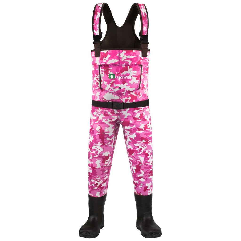 childrens-neoprene-waders-pink-camo