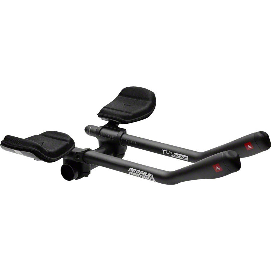 profile-design-t4-plus-shallow-ski-bend-carbon-aerobar-long-378mm-extension-with-j5-bracket-and-f-40tt-armrest-matte-black