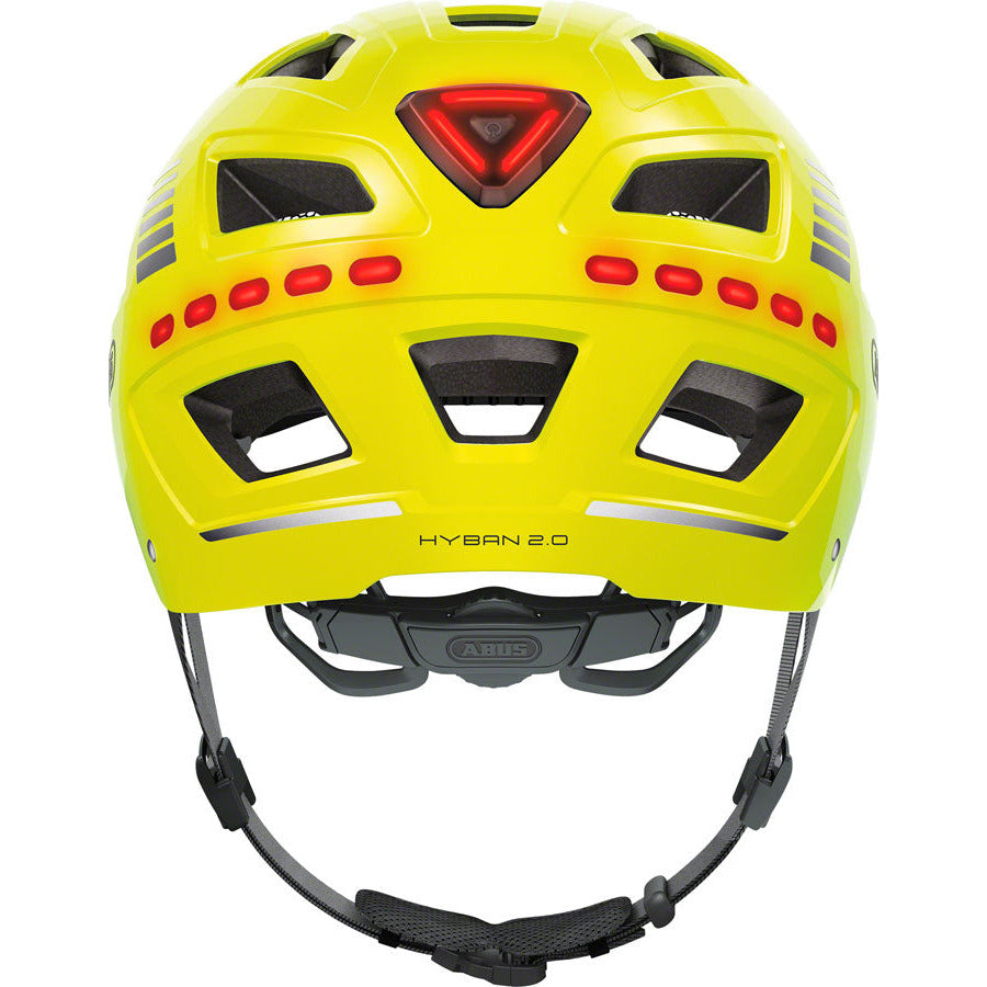 ABUS Hyban LED Helmet Signal Yellow, Large Aventuron