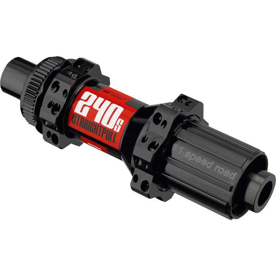 dt-swiss-240-rear-hub-12-x-142mm-qr-x-135mm-center-lock-hg-11-road-black-red-28h-straight-pull