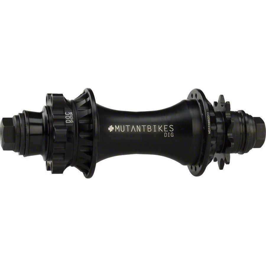 mutant-dig-rear-hub-14mm-threaded-x-110mm-rim-brake-6-bolt-10t-cog-rhd-flat-black-32h