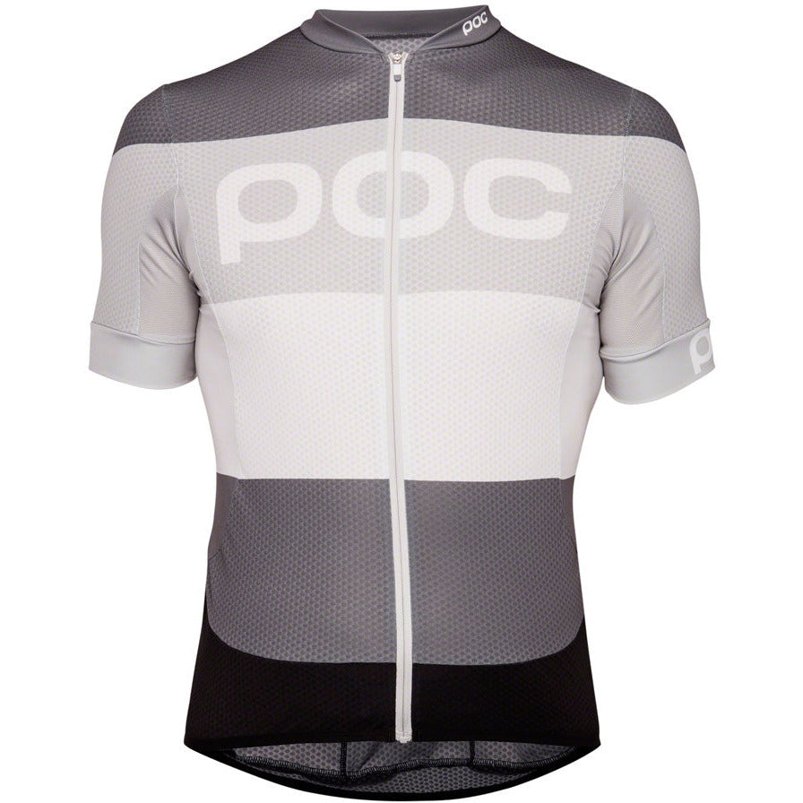 poc-essential-road-jersey-steel-multi-gray-short-sleeve-mens-medium