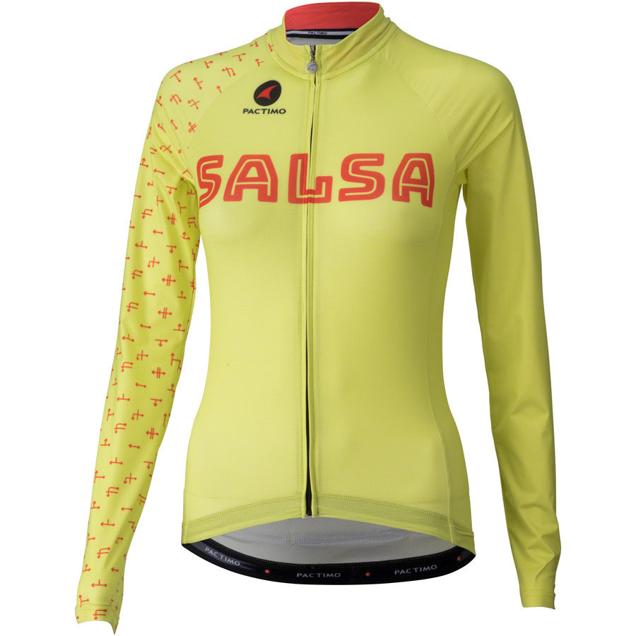 salsa-2018-team-kit-jersey-dark-yellow-orange-long-sleeve-womens-medium