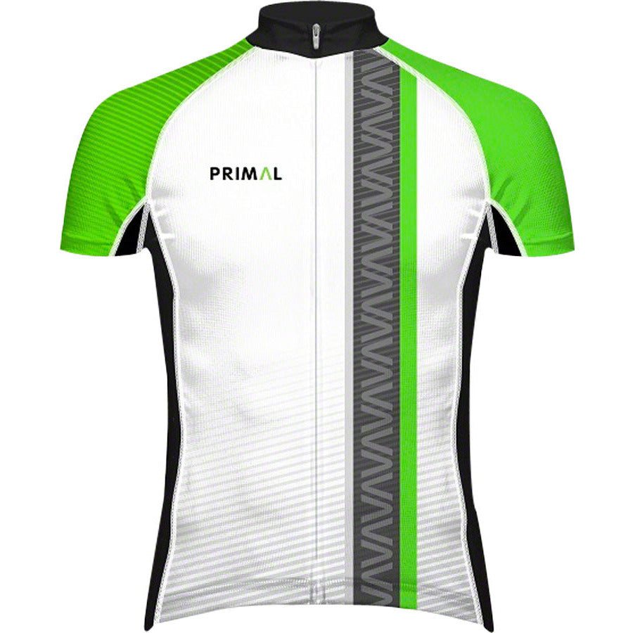 primal-wear-frequency-evo-mens-cycling-jersey-green-black-white-sm