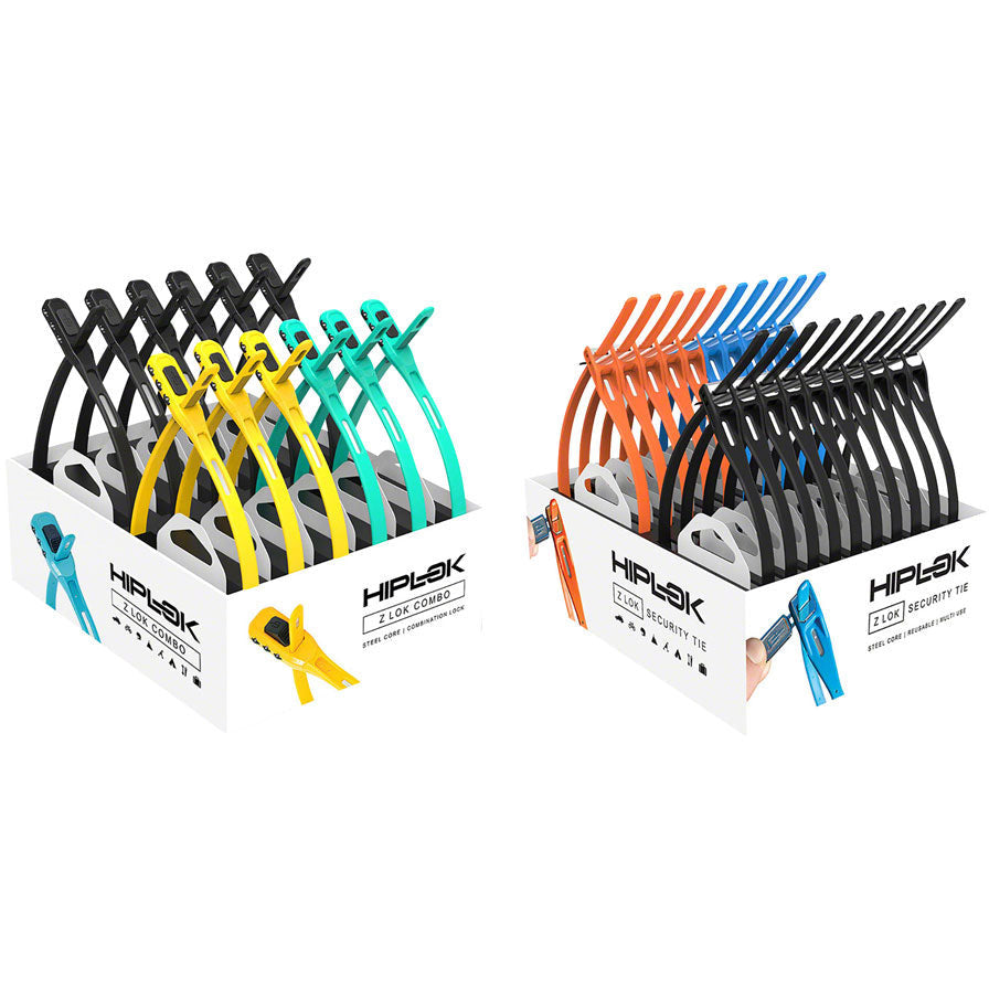 hiplok-z-lok-duo-pack-security-tie-locks-pop-pack-of-12-combo-single-and-pop-pack-of-20-single-assorted-colors