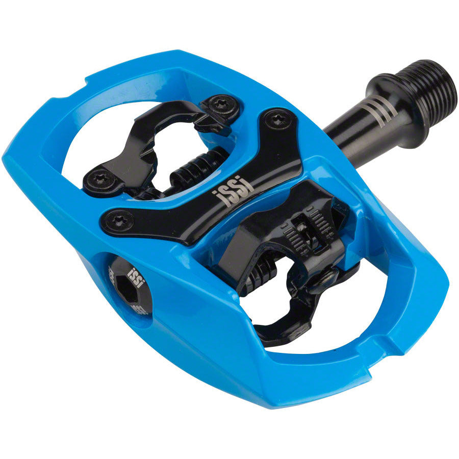 issi-trail-iii-pedals-dual-sided-clipless-with-platform-aluminum-9-16-blue