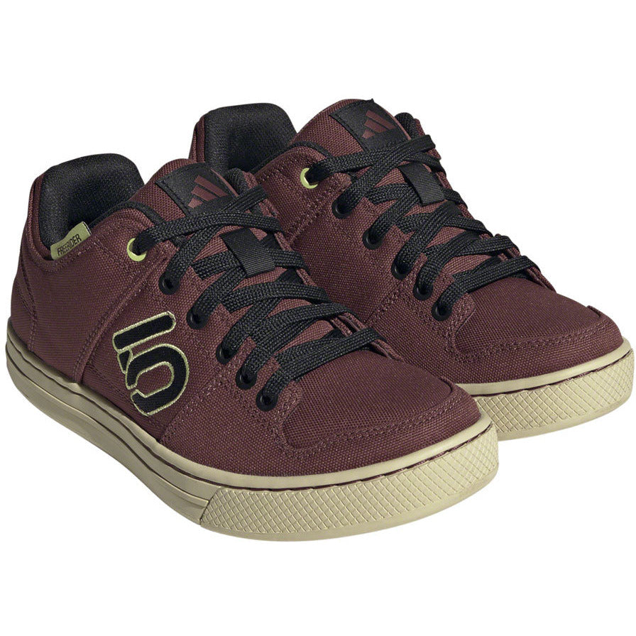 five-ten-freerider-canvas-shoes-womens-quiet-crimson-core-pulse-lime-6-5