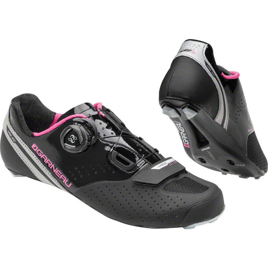 garneau-carbon-ls-100-ii-womens-shoe-black-pink-40