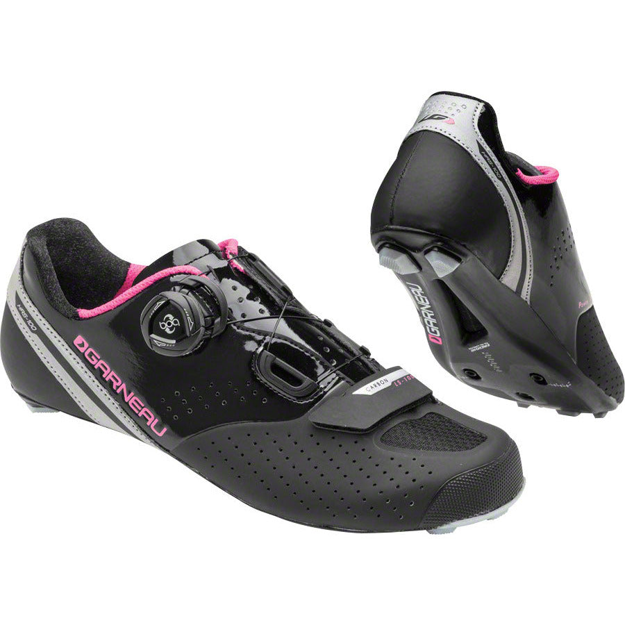 garneau-carbon-ls-100-ii-womens-shoe-black-pink-43