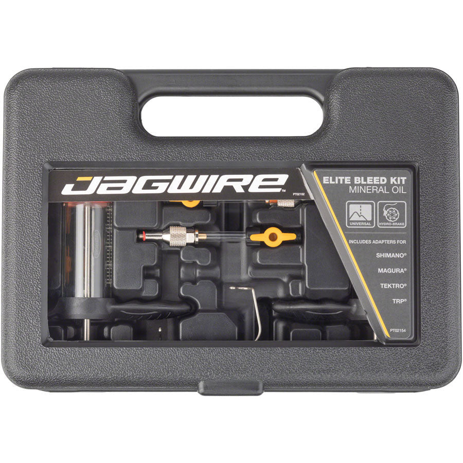 jagwire-elite-mineral-oil-bleed-kit-includes-shimano-magura-tektro-adapters