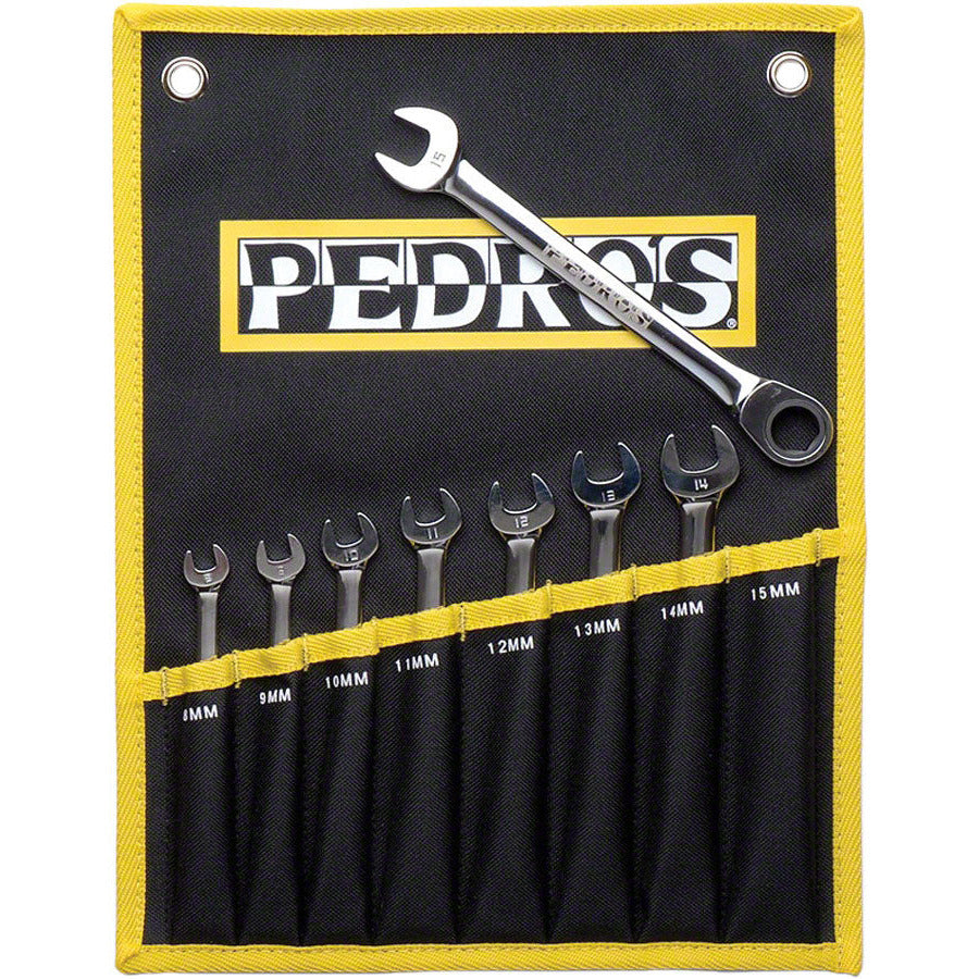 pedros-ratcheting-combo-wrench-set-8-piece-metric-wrench-set-with-pouch