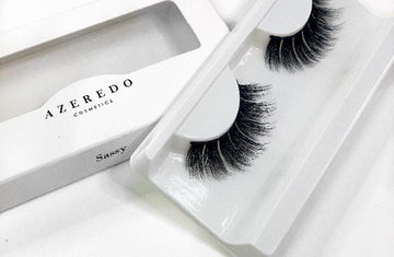 Azeredo Cosmetics.  Sassy lash has a more dramatic doll like effect. This design gives a wispy effect with drama. 