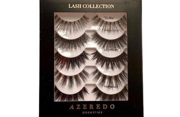 Azeredo Cosmetics lashes.  Synthetic fiber eyelash collection