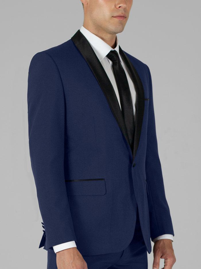 ROYAL BLUE TUXEDO WITH SHAWL LAPEL – ALAIN DUPETIT CANADA