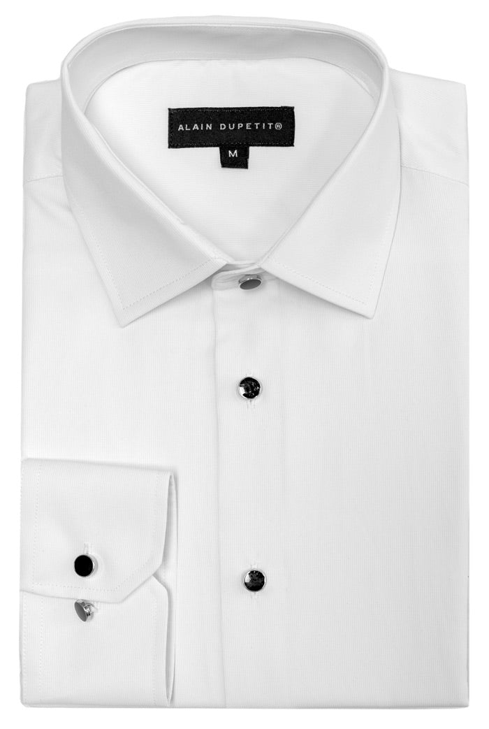 FORMAL TUXEDO SHIRT IN WHITE – ALAIN DUPETIT CANADA