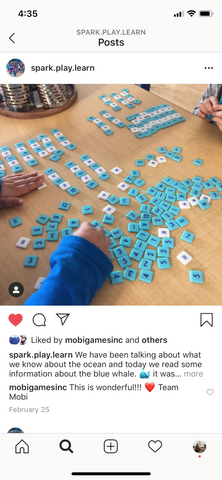 Mobi tiles in the classroom
