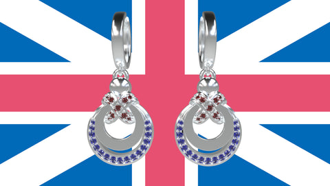 Great-britain-inspired-customized-jewelry-boulevard-dangles-ruby-blue-sapphire-14kt-white-gold-earrings